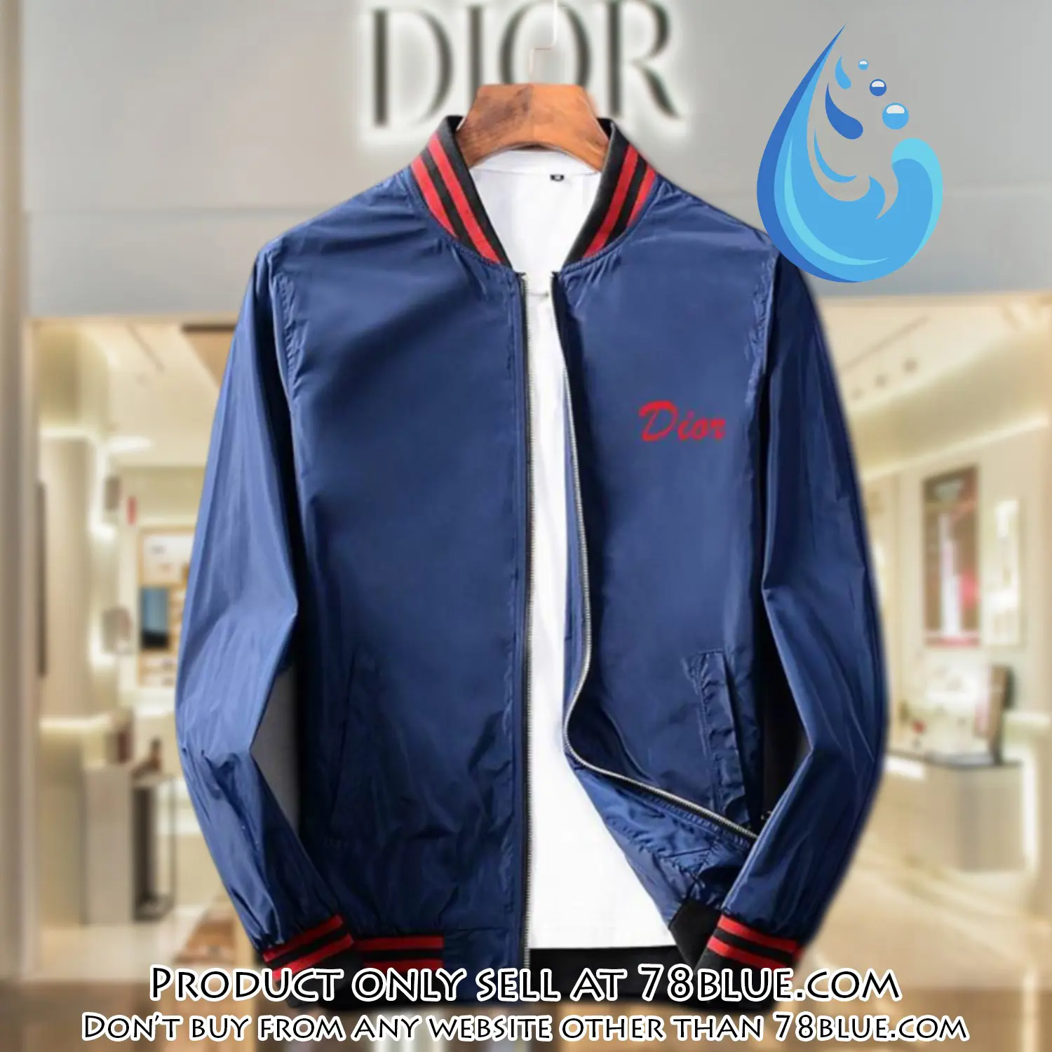 Dior luxury brand varsity zipper jacket vst1038 78b1946349